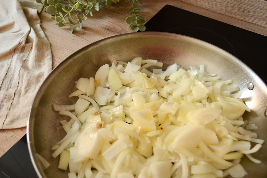 frying onions