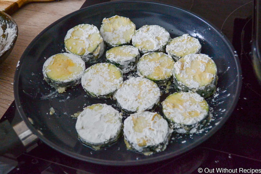 Frying Zuccinni