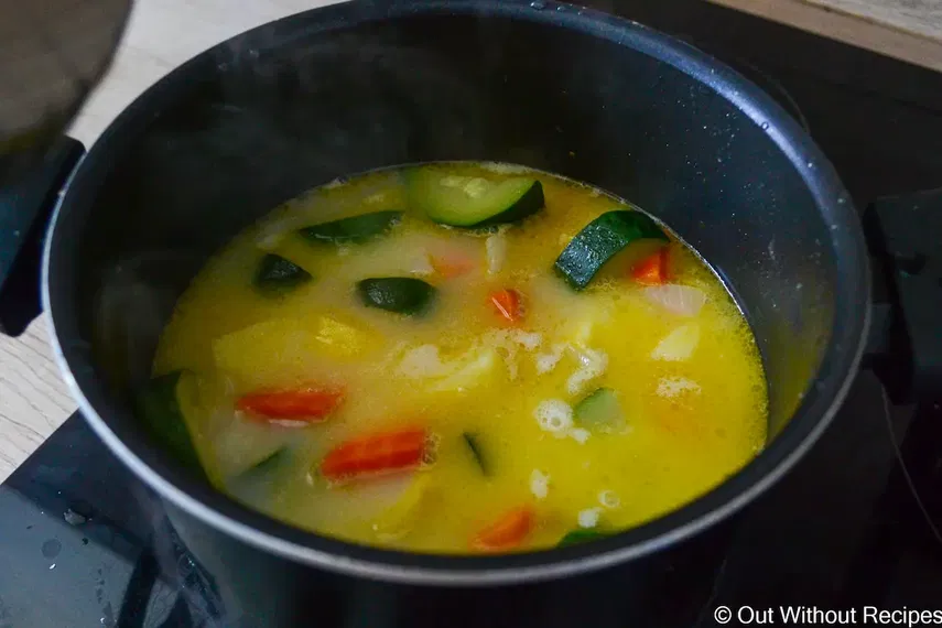 vegetables in broth